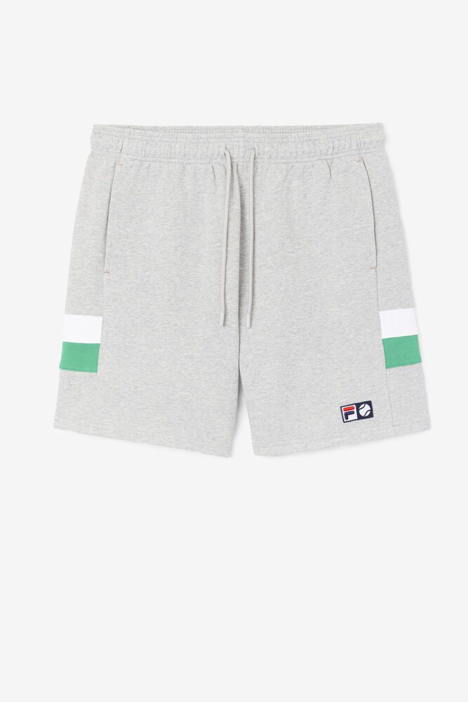 Fila Shorts Mens Grey - Langlen - Philippines 9716850-QE